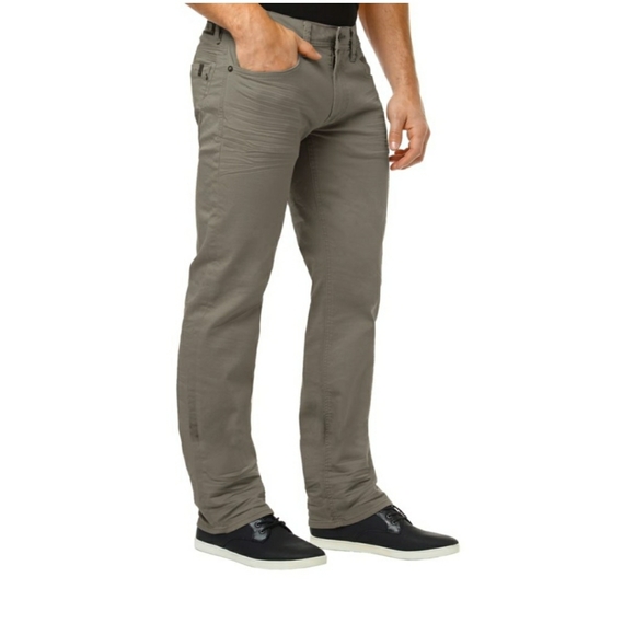 Buffalo David Bitton Other - Buffalo David Bitton Gray Mens Slim Straight Pants